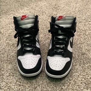 Nike Black and White High-Top Sneakers
